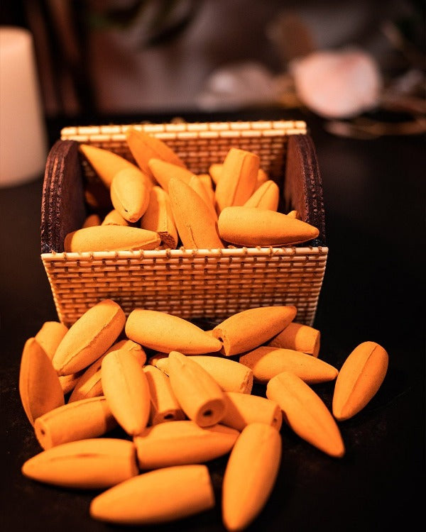 Backflow Incense Cone - Set Amber (50 pcs)