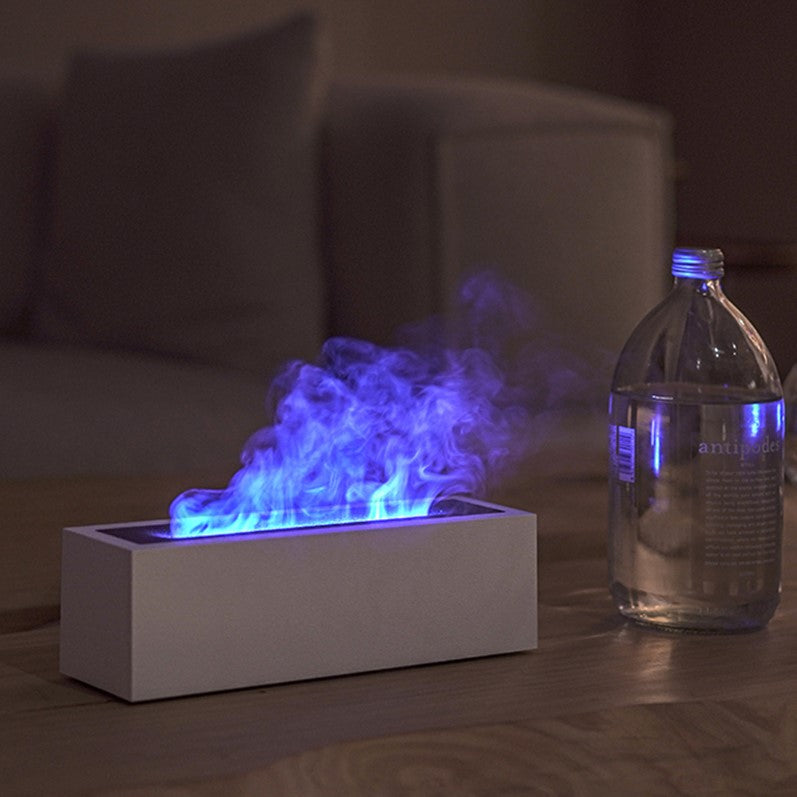 200ml Flame Humidifier Aromatic Essential Oil Electric Ultrasonic Diffuser