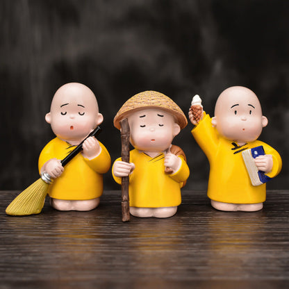 Three Little Monks with Letting-go Principle