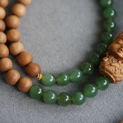 Sandalwood Jade Tara bodhisattva Bracelet
