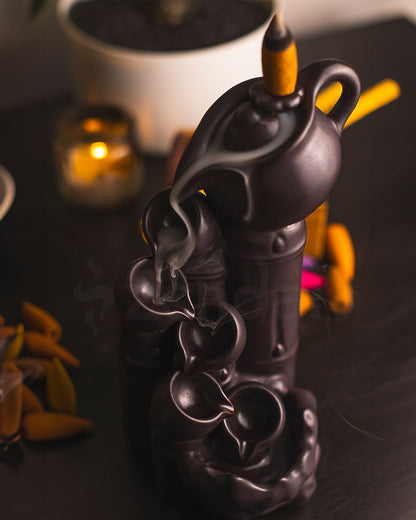 Bamboo & Teapot - Backflow Incense Burner
