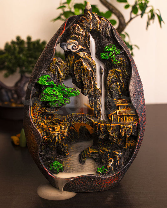 Mountain Temple - Backflow Incense Burner