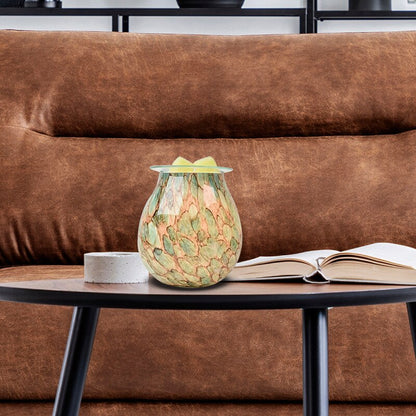 Glass Electric Essential Oil Warmer Wax Tart Melt Burner Night Light