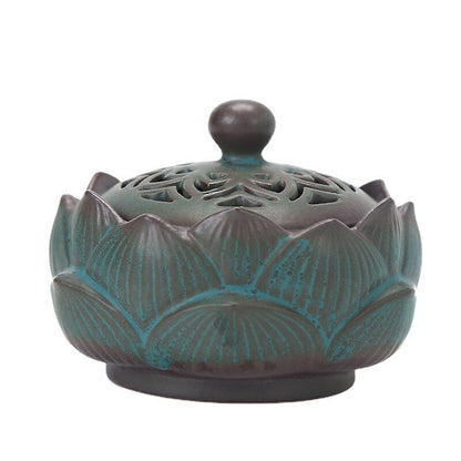 Lotus Ceramic Coil Incense Censer Holder