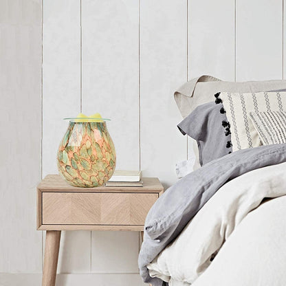 Glass Electric Essential Oil Warmer Wax Tart Melt Burner Night Light