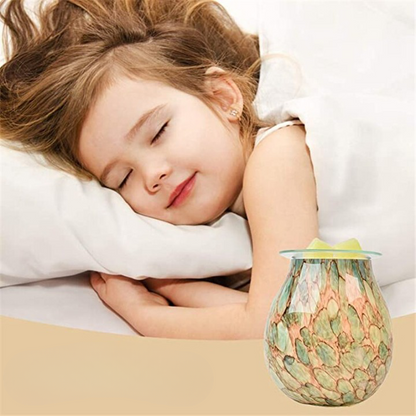 Glass Electric Essential Oil Warmer Wax Tart Melt Burner Night Light