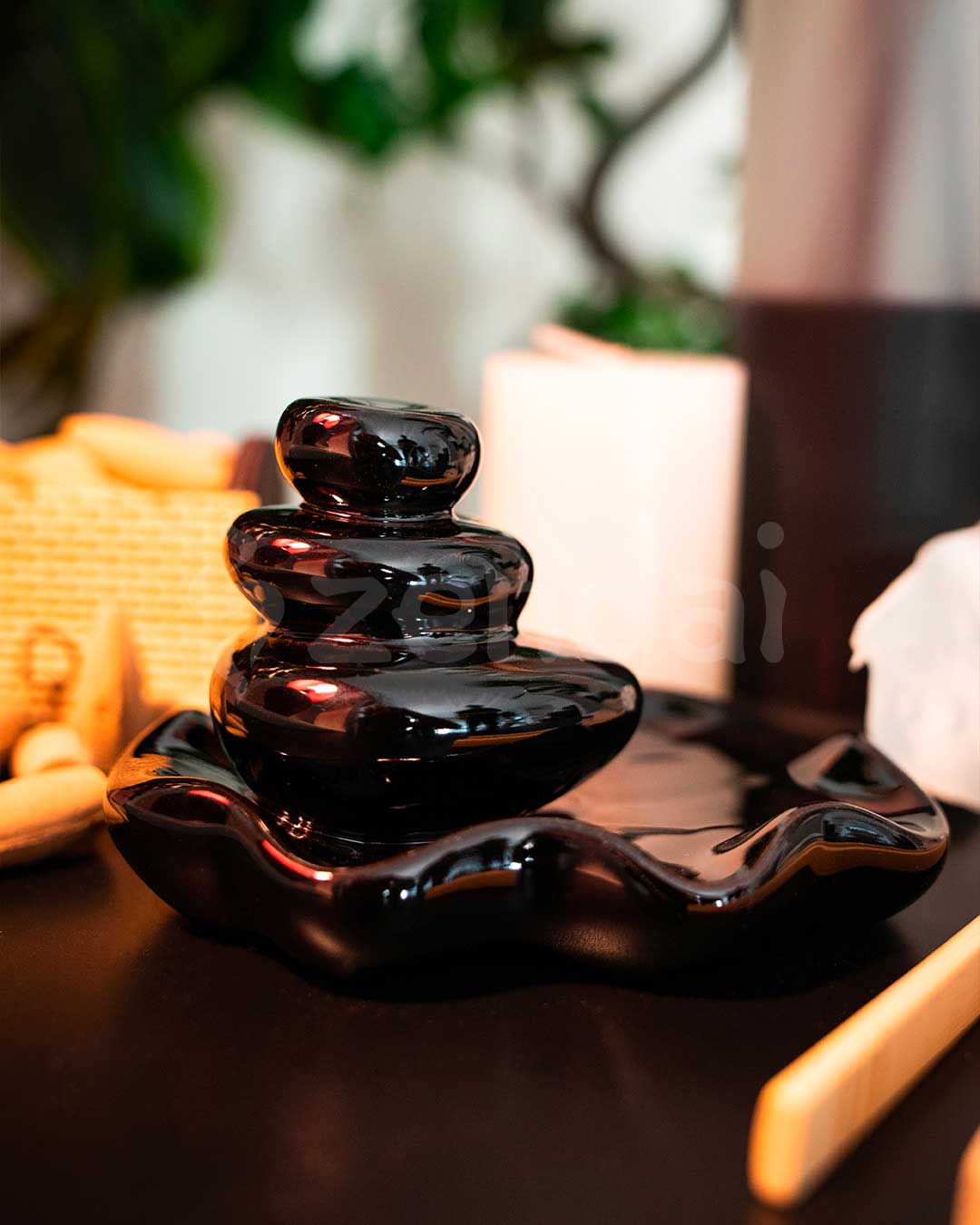 Zen Stone Cascade Backflow Incense Burner