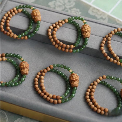 Sandalwood Jade Tara bodhisattva Bracelet