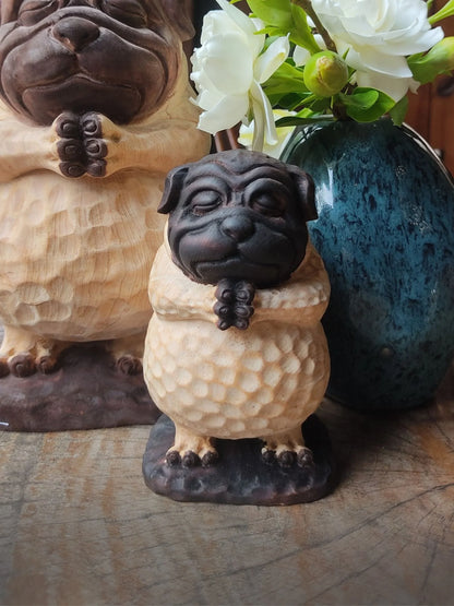 Dark Poly - Yoga Dog Statue | Meditating Dog Statue