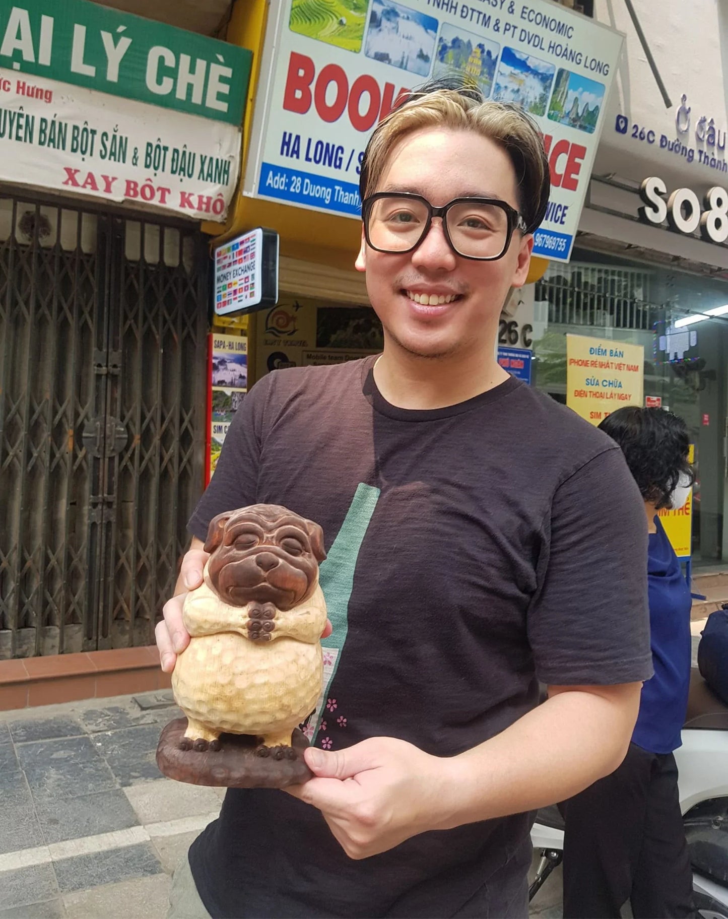 Dark Poly - Yoga Dog Statue | Meditating Dog Statue