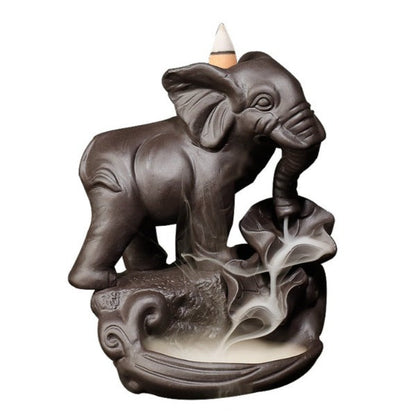 Auspicious Elephant Backflow Incense Burner