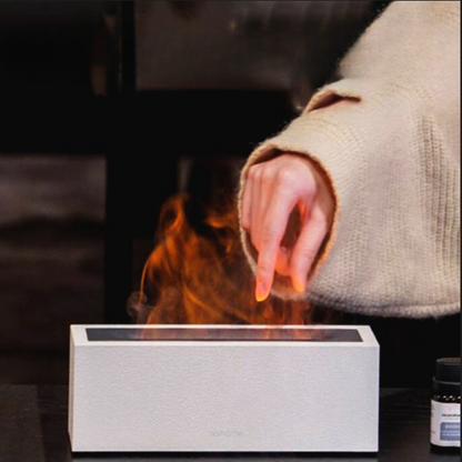 200ml Flame Humidifier Aromatic Essential Oil Electric Ultrasonic Diffuser