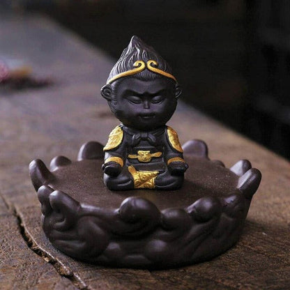Backflow Glass Little Monk Incense Burner