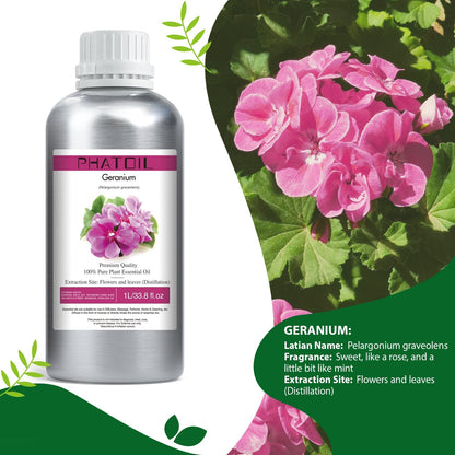 Phatoil 1000ml Pure Plant Essential Oil Fragrance With Droppers