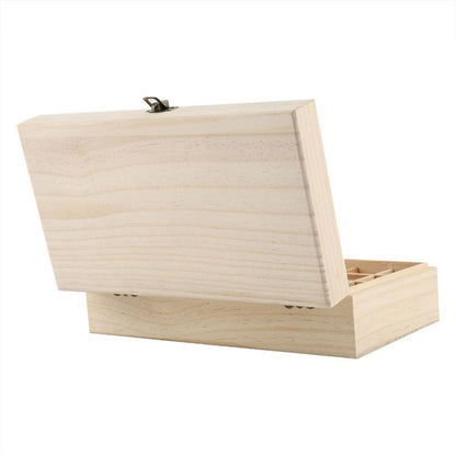 Essential Oil Wooden 24+1 Compartment Storage Box