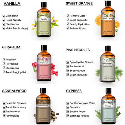 100ml Phatoil Pure Natural Essential Oil With Dropper