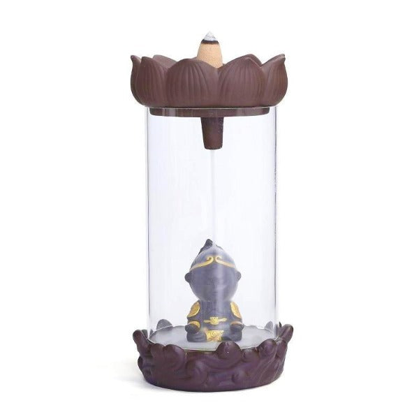 Backflow Glass Little Monk Incense Burner