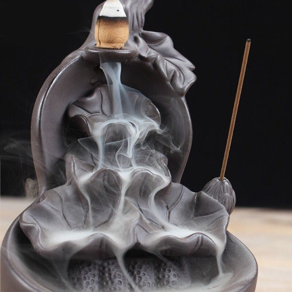 Lotus Cascade Incense Waterfall Backflow Incense Burner