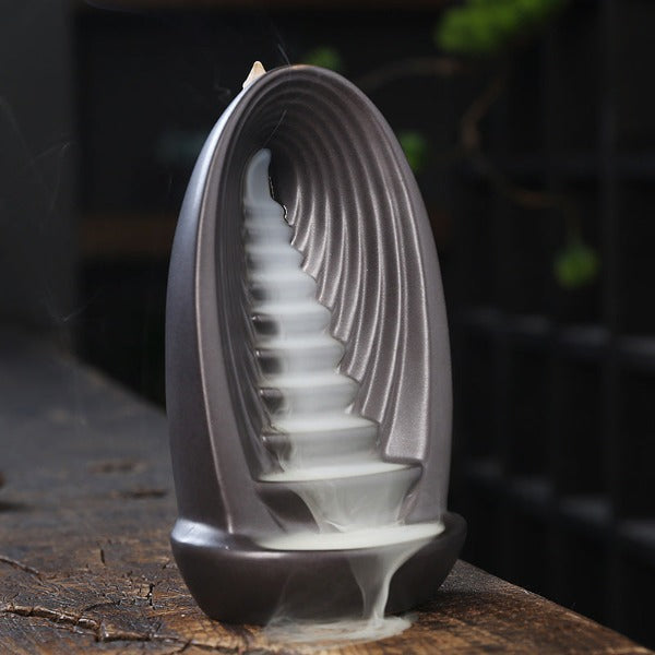 Cascading Backflow Waterfall Incense Burner