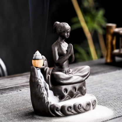 Yoga Meditation Incense Burner Waterfall