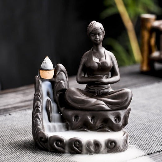 Yoga Meditation Incense Burner Waterfall