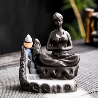 Yoga Meditation Incense Burner Waterfall
