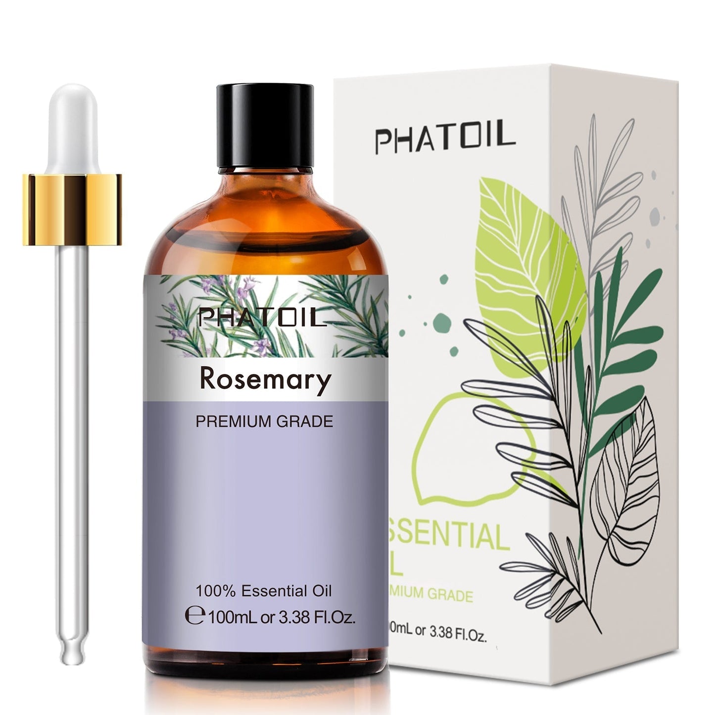 100ml Phatoil Pure Natural Essential Oil With Dropper