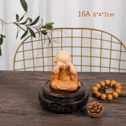 Set 3 Little Monk Buddha Spirits for Lucky