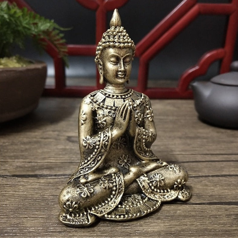 Resin Crafts Home Buddha Table Statue Meditation Sculpture