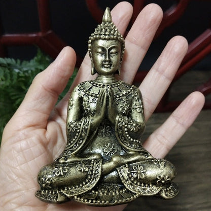 Resin Crafts Home Buddha Table Statue Meditation Sculpture