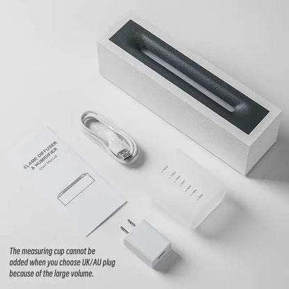 200ml Flame Humidifier Aromatic Essential Oil Electric Ultrasonic Diffuser