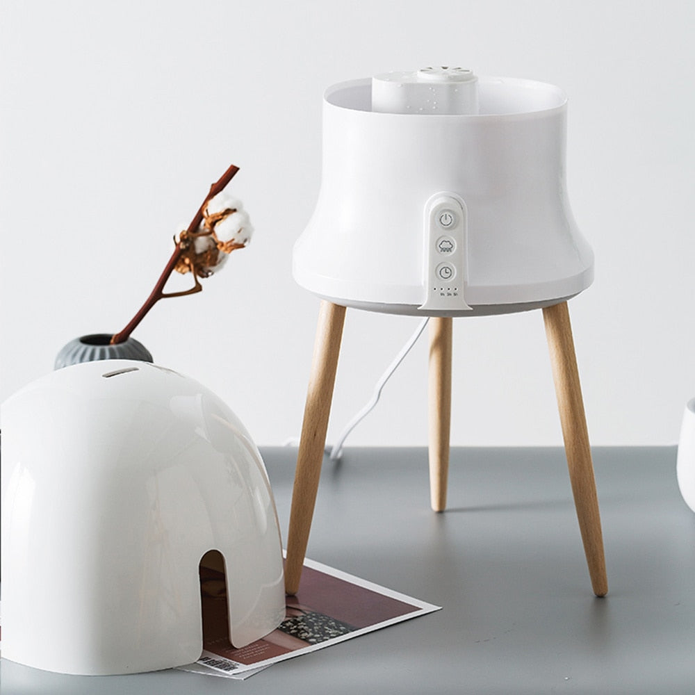 2.5L Large Capacity Ultrasonic Air Humidifier With Wooden Legs