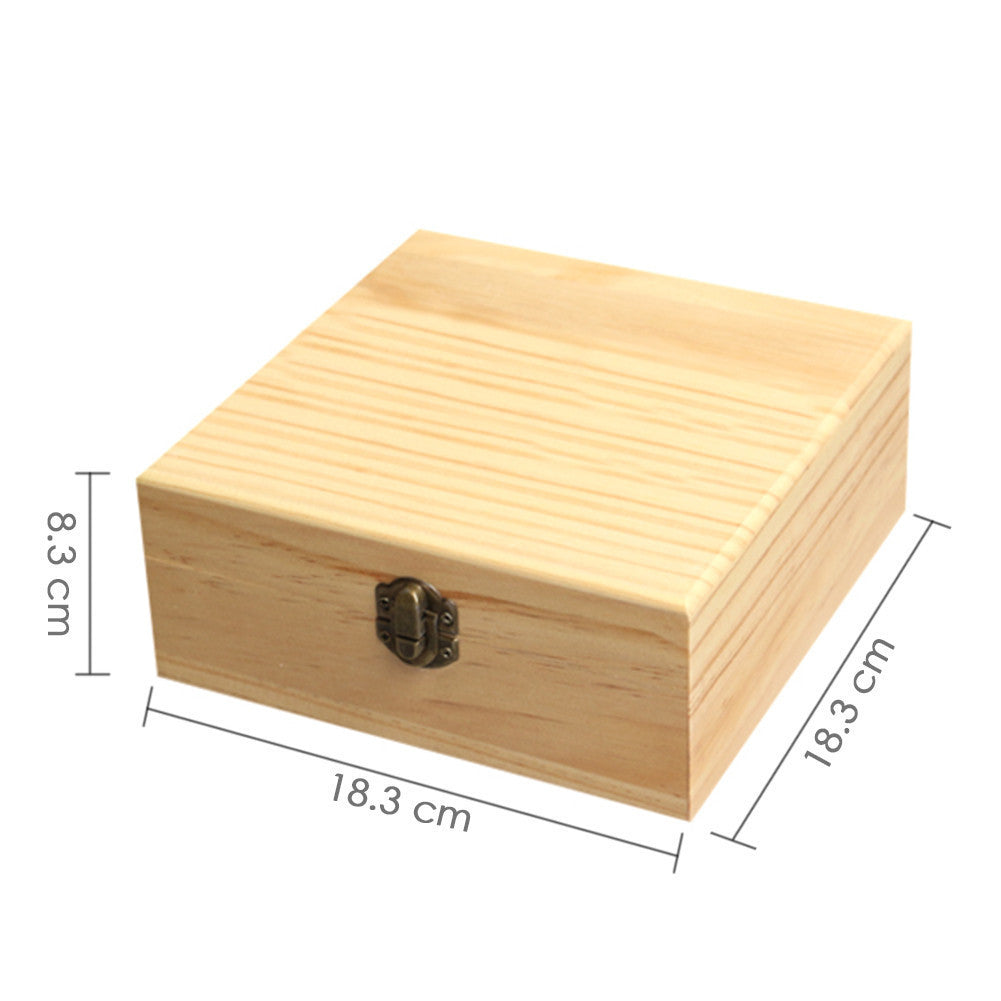 25 Slots Wooden Essential Oil Bottles Container Storage Box