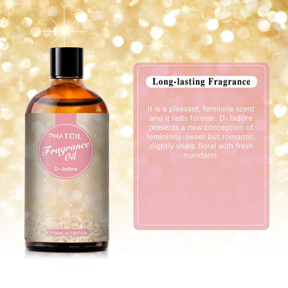 Phatoil 100ml Fragrance Oils With Droppers And Roll-On Bottles