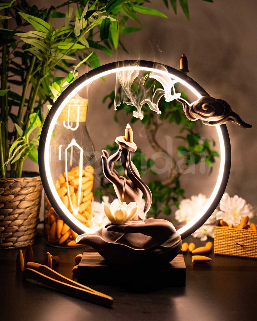 Mystic Hands XL - Backflow Incense Burner